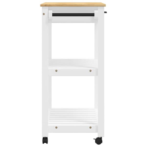 vidaXL Keittiövaunu MONZA 84x40x90 cm täysi mänty
