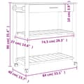 Pikkukuva 8 / 9: vidaXL Keittiövaunu MONZA 84x40x90 cm täysi mänty