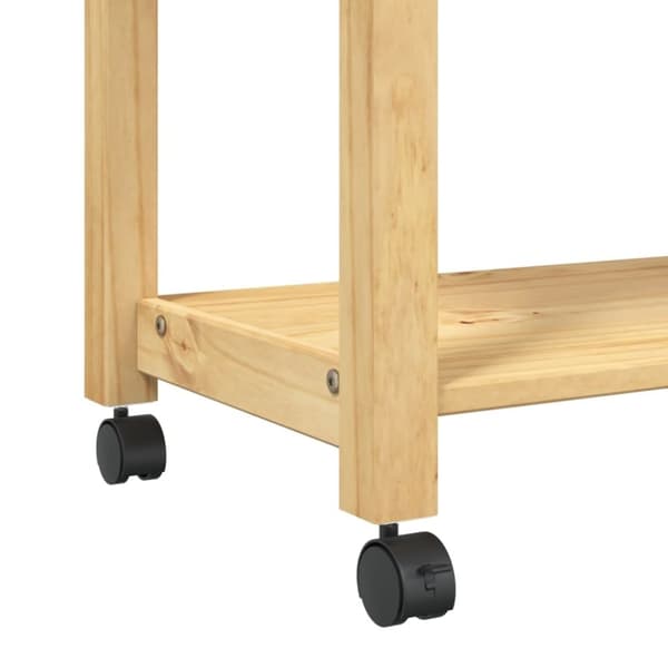 vidaXL køkkenvogn MONZA 84x40x90 cm massivt fyrretræ