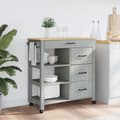 Pikkukuva 2 / 9: vidaXL Keittiövaunu MONZA 84x40x90 cm täysi mänty