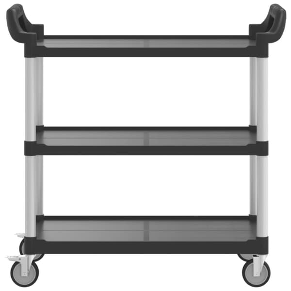 vidaXL Rullvagn 3 nivåer svart 99x50x96 cm aluminium