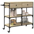 Pikkukuva 5 / 11: vidaXL Keittiövaunu Sonoma-tammi 105x42x95 cm tekninen puu