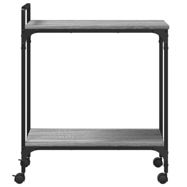vidaXL køkkenvogn 60,5x31x72,5 cm konstrueret træ grå sonoma-eg