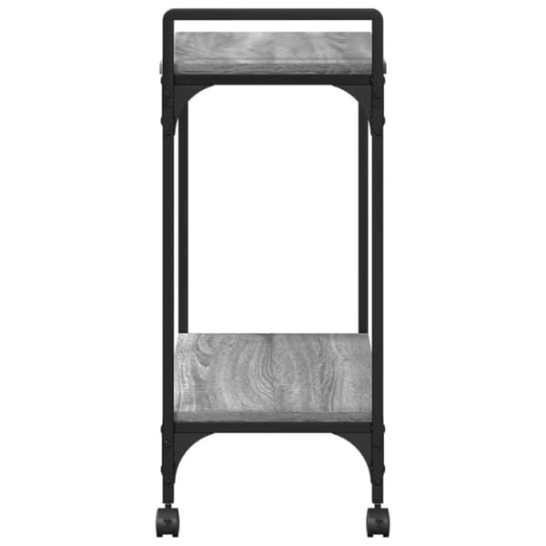 vidaXL køkkenvogn 60,5x31x72,5 cm konstrueret træ grå sonoma-eg