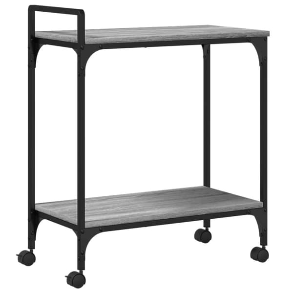 vidaXL Kjøkkentralle grå sonoma 60,5x31x72,5 cm konstruert tre