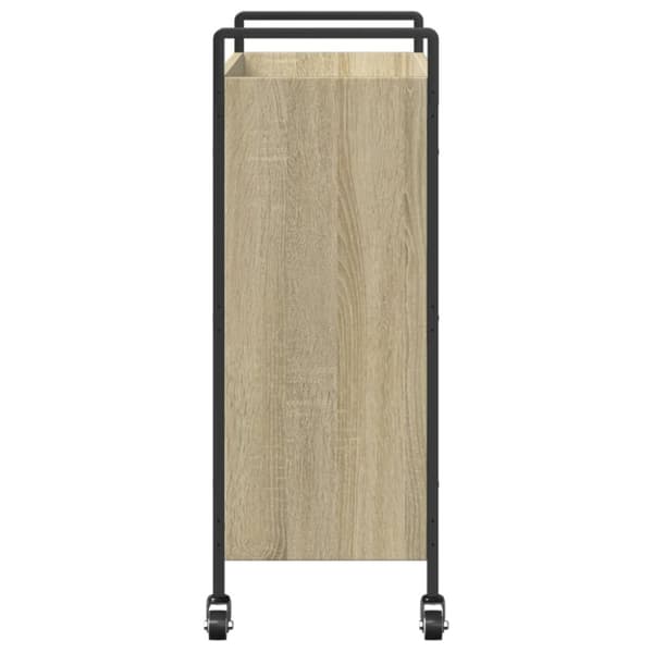 vidaXL Köksvagn sonoma-ek 70x30x82 cm konstruerat trä