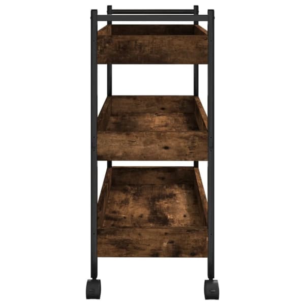 vidaXL Keittiövaunu savutammi 50x30x70 cm tekninen puu