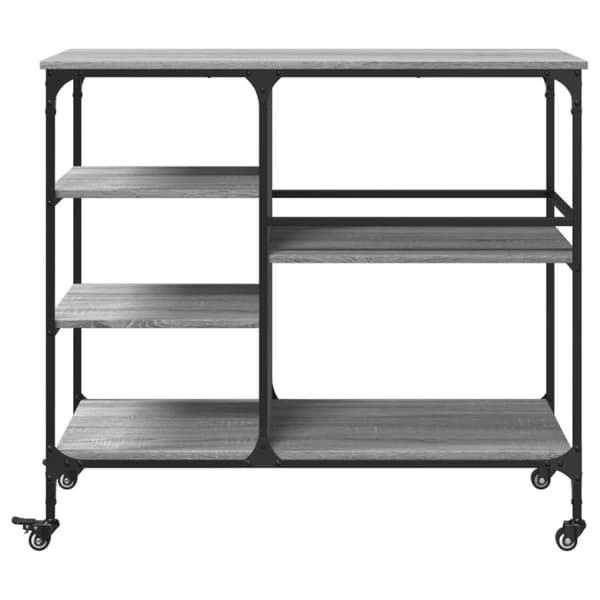 vidaXL Kjøkkentralle grå sonoma 100x45x89,5 cm konstruert tre