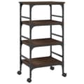 Miniatyrbilde 8 av 11: vidaXL Kjøkkentralle brun eik 45x35x89,5 cm konstruert tre
