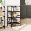 Miniatyrbilde 2 av 11: vidaXL Kjøkkentralle brun eik 45x35x89,5 cm konstruert tre