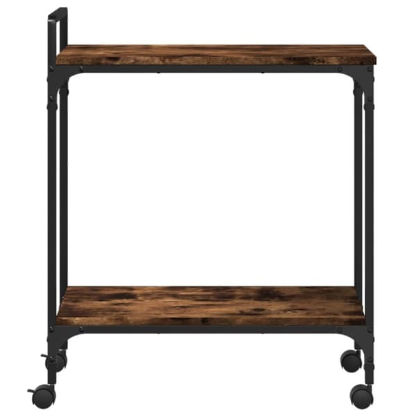 vidaXL Keittiövaunu savutammi 60,5x31x72,5 cm tekninen puu