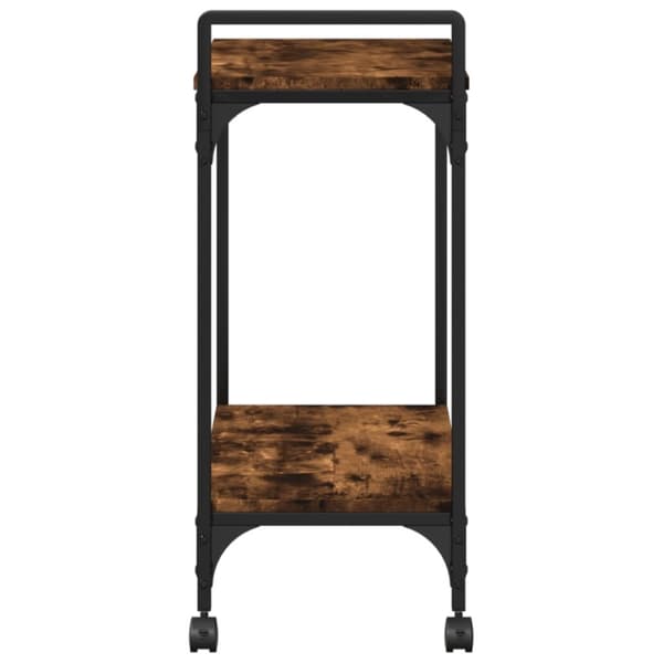 vidaXL Keittiövaunu savutammi 60,5x31x72,5 cm tekninen puu