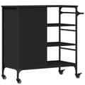 Miniatyrbilde 10 av 11: vidaXL Kjøkkentralle svart 87,5x38,5x84,5 cm konstruert tre