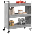 Miniatyrbilde 5 av 11: vidaXL Kjøkkentralle grå sonoma 70x30x82 cm konstruert tre