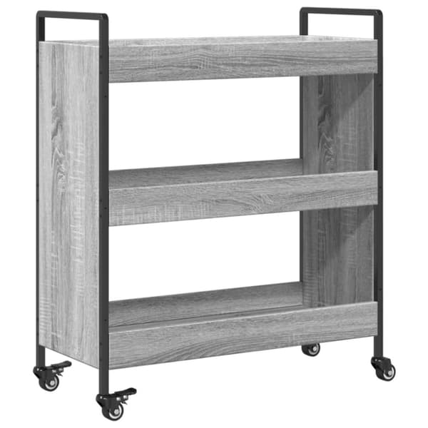 vidaXL Kjøkkentralle grå sonoma 70x30x82 cm konstruert tre