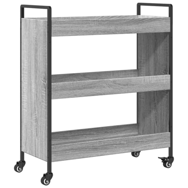 vidaXL Kjøkkentralle grå sonoma 70x30x82 cm konstruert tre
