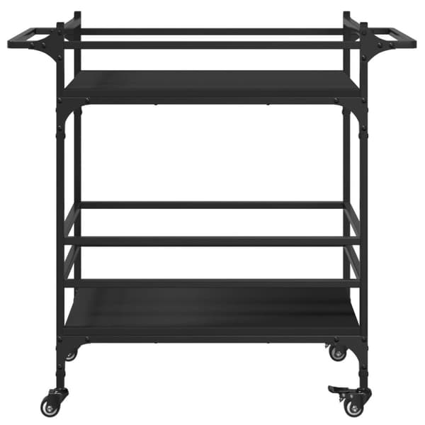 vidaXL Köksvagn svart 82x40x78,5 cm konstruerat trä