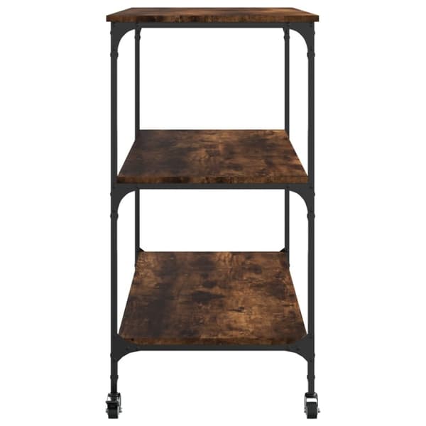 vidaXL Keittiövaunu savutammi 102x50x95 cm tekninen puu