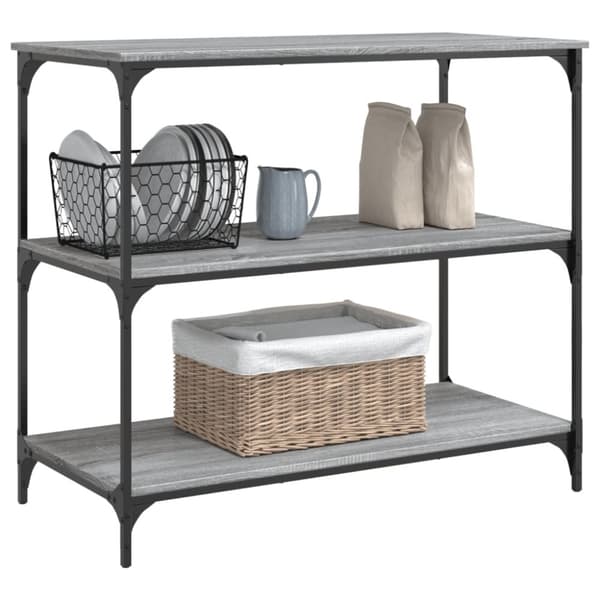 vidaXL Kjøkkentralle grå sonoma 102x50x95 cm konstruert tre