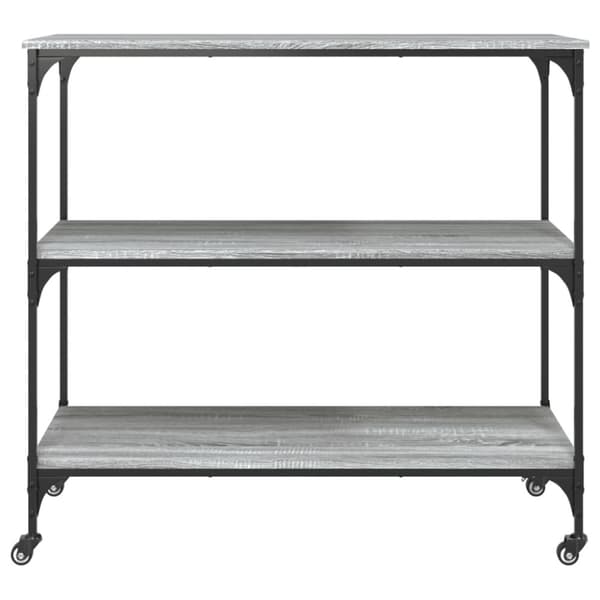 vidaXL Kjøkkentralle grå sonoma 102x50x95 cm konstruert tre