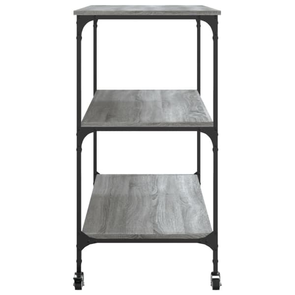 vidaXL Kjøkkentralle grå sonoma 102x50x95 cm konstruert tre