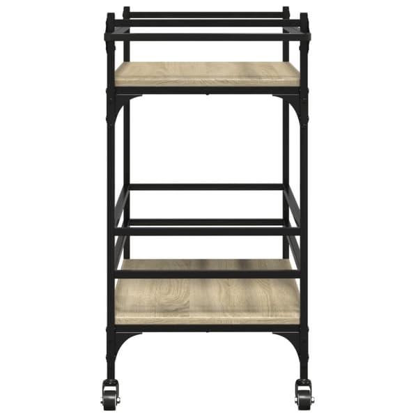 Köksvagn sonoma-ek 82x40x78,5 cm konstruerat trä