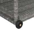 Pikkukuva 6 / 7: vidaXL Baarivaunu harmaa 100x45x83 cm polyrottinki -  Keittiön & ruokasalin tarjoiluvaunut