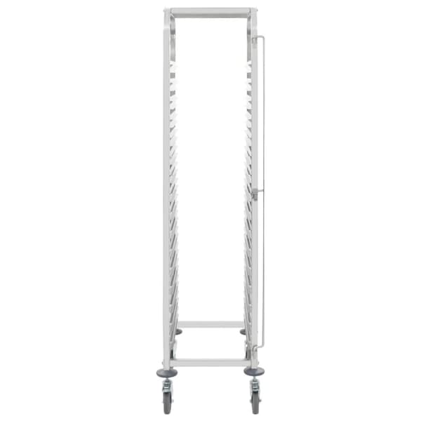 vidaXL køkkenvogn til 16 bakker 38x55x163 cm rustfrit stål -  Køkken- og middagsvogne