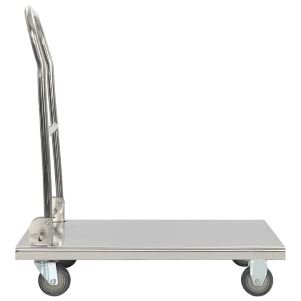 vidaXL Rullvagn 82x53x86 cm rostfritt stål silver - Rullbord för kök