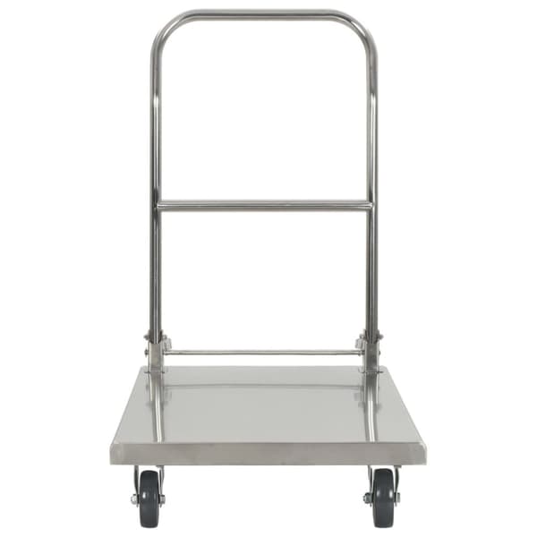 vidaXL Rullvagn 82x53x86 cm rostfritt stål silver - Rullbord för kök