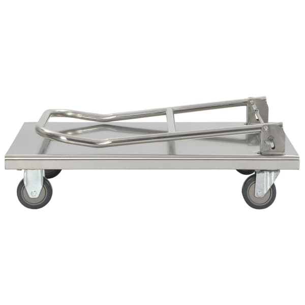 vidaXL Rullvagn 82x53x86 cm rostfritt stål silver -  Rullbord för kök