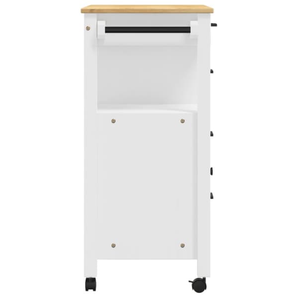 vidaXL køkkenvogn MONZA 84x40x90 cm massivt fyrretræ -  Køkken- og middagsvogne