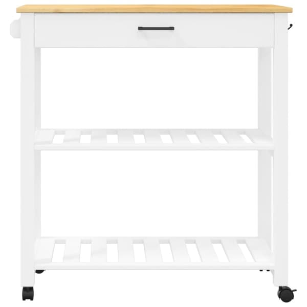 vidaXL Köksvagn MONZA 84x40x90 cm massivt furu -  Rullbord för kök