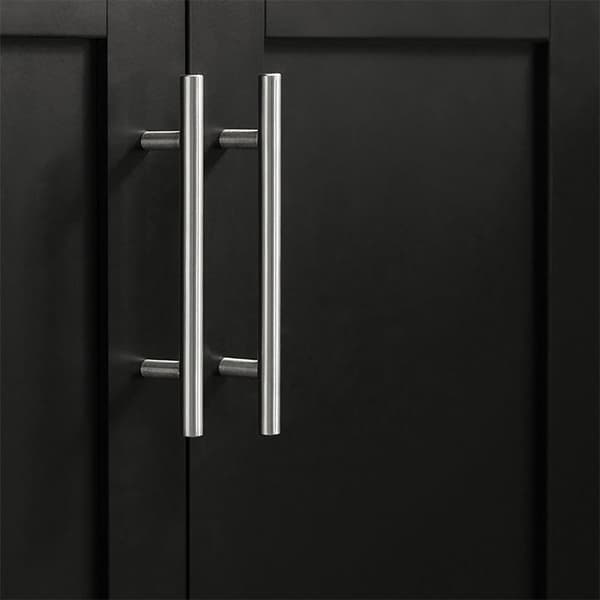 Rootz Modern Kitchen Trolley - Drikkevogn - Serveringsvogn - Top i rustfrit stål - Håndklædeholder - Mobil med hjul - 83cm x 90cm x 46cm