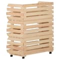Miniatyrbild 5 av 11: The Living Store Grönsaksvagn 77x30x80 cm massiv furu -  Rullbord för kök