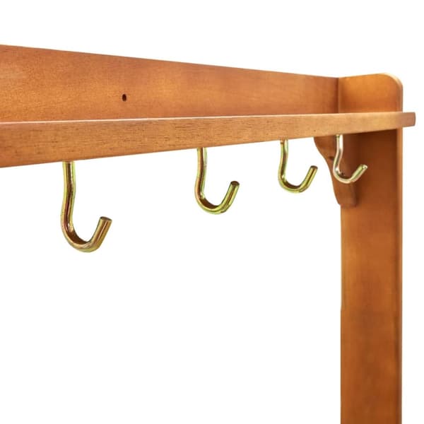 The Living Store køkkenvogn til haven 92x43,5x41,5 cm massivt akacietræ - Køkken- og middagsvogne