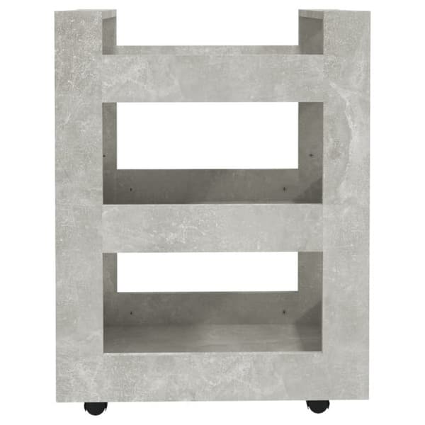 The Living Store køkkenvogn 60x45x80 cm konstrueret træ betongrå -  Køkken- og middagsvogne