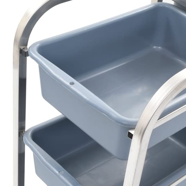 Køkken- og middagsvogne - Living køkkenvogn med plastikbeholdere 82x43,5x93 cm
