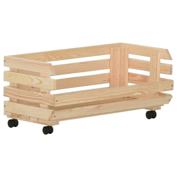 Rullbord för kök - Living Grönsaksvagn 77x30x80 cm massiv furu