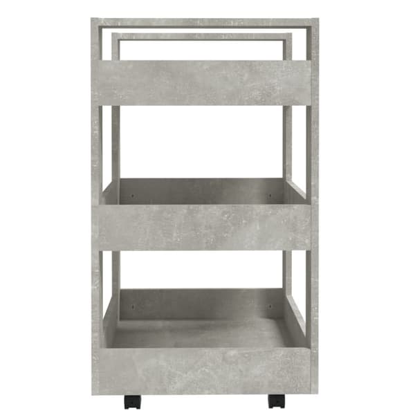 Keittiövaunu betoninharmaa 60x45x80 cm tekninen puu - Keittiövaunu - Keittiövaunut - Home & Living