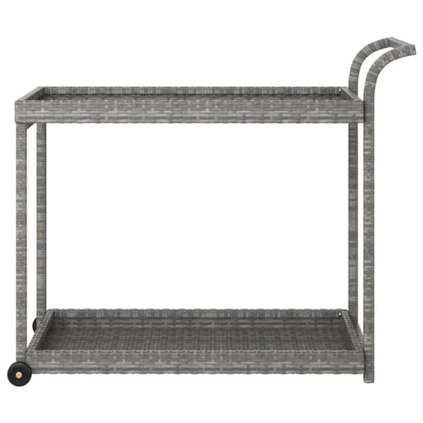 Serveringsvagn grå 100x45x83 cm konstrotting - Barvagn - Barvagnar - Home & Living