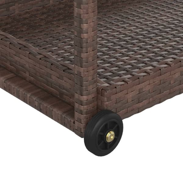 Barvogn 100x45x83 cm polyrattan brun - Barvogn - Barvogne - Home & Living