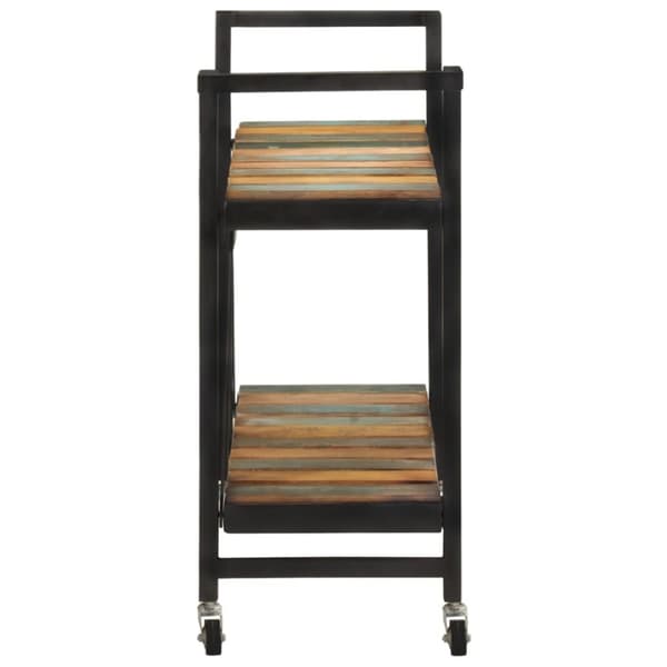 Köksvagn 87x36x81 cm massivt återvunnet trä