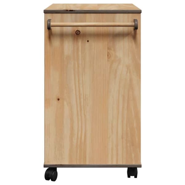 vidaXL køkkenvogn OTTA 59x45x80 cm massivt fyrretræ