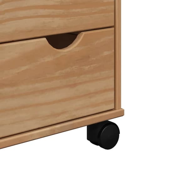 vidaXL køkkenvogn OTTA 59x45x80 cm massivt fyrretræ
