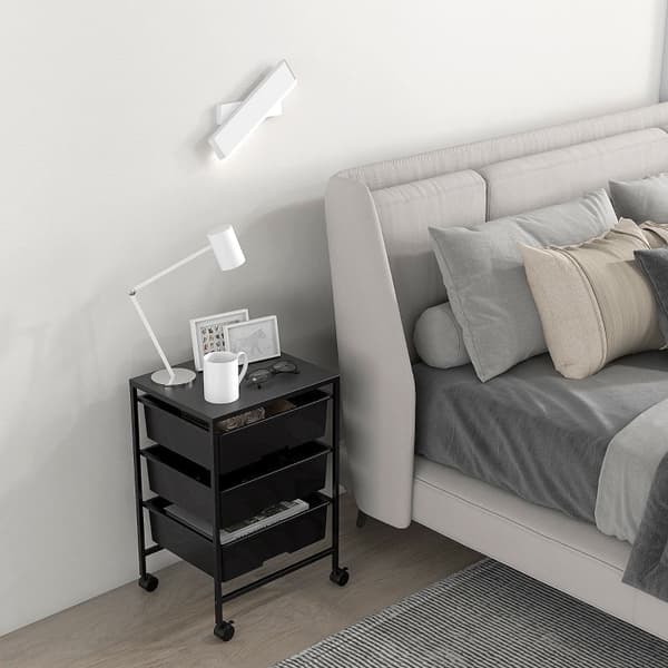 Rootz Storage Trolley - Mobil Organizer - Utility Cart - Stålram - Lätt att rengöra - 40,8L x 33,5W x 60,5H cm