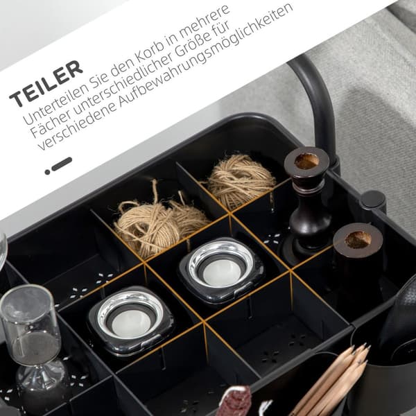 Rootz 3 Tier Trolley Storage Baskets - Arrangörsvagn - Mobil lagring - Kompakt design - 42 cm x 38 cm x 86,5 cm