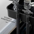 Miniatyrbild 7 av 11: Rootz 3 Tier Trolley Storage Baskets - Arrangörsvagn - Mobil lagring - Kompakt design - 42 cm x 38 cm x 86,5 cm