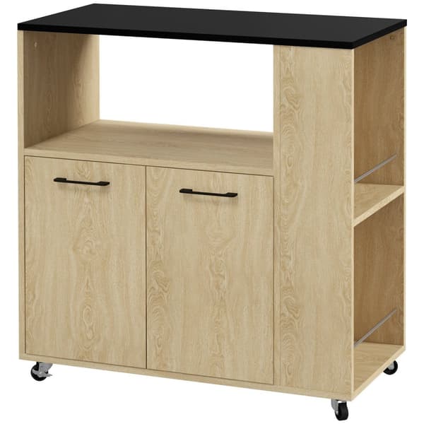 Rootz Kitchen Trolley - Multi -Storage Cart - Rolling Unit - Rumbesparende design - 75 x 40 x 80,5 cm