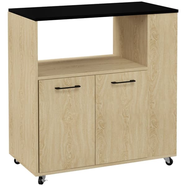 Rootz Kitchen Trolley - Multi -Storage Cart - Rolling Unit - Rumbesparende design - 75 x 40 x 80,5 cm